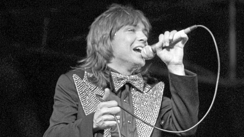 David Cassidy performing in Manchester at the height of his fame in 1974 