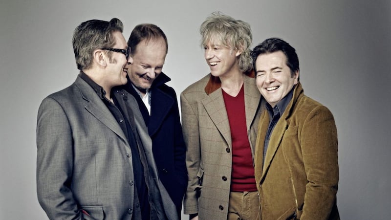 Bob Geldof (second from right) reunited with The Boomtown Rats in 2013 after 27 years 