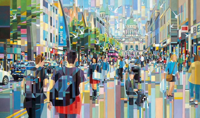 Banbridge artist Kevin McAleenan marks 25 years as a professional painter with ‘Equal’, a retrospective exhibition that also coincides with The Market Place Theatre and Arts Centre, Armagh’s 25th-anniversary celebrations.