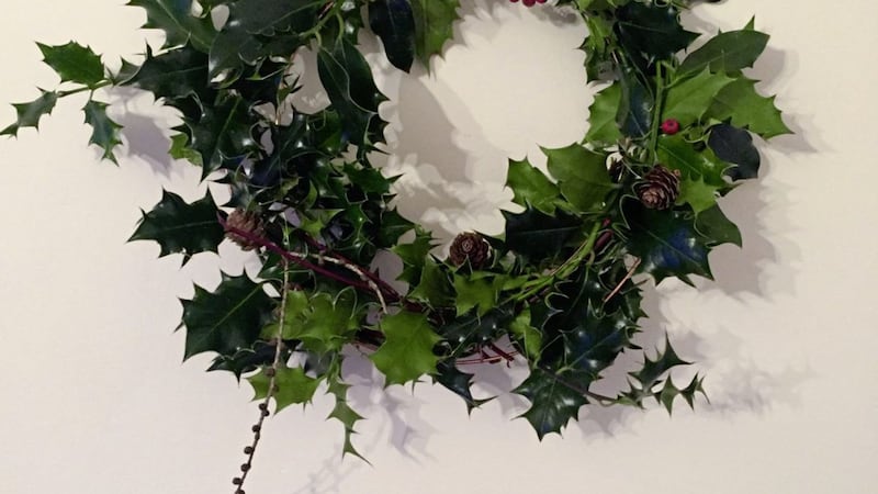 Your columnist's attempt at a homemade Christmas wreath