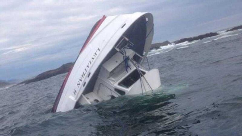 The vessel that sank off the western Canadian coast on Sunday after being hit by a freak wave