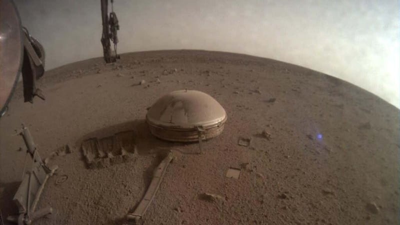 InSight’s seismometer recorded the event on Mars’ surface in 2022 (NASA/JPL-Caltech)
