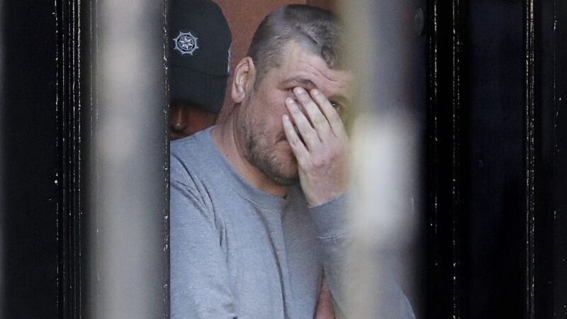Christopher Gillen leaving an earlier court hearing. Picture by Niall Carson/PA Wire. 