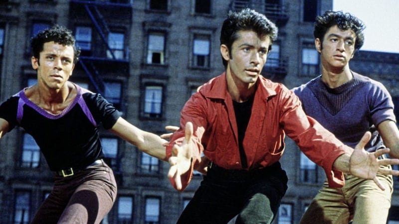 West Side Story features plenty of finger-clicking gang confrontations 