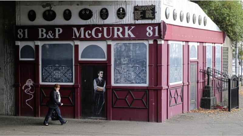 The spot were McGurk&#39;s Bar once stood in north Belfast. picture by Hugh Russell. 