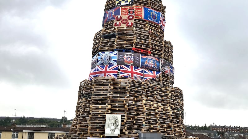 Last year's anti-internment bonfire at Meenan Square in Derry's Bogside area. Picture by Margaret McLaughlin.