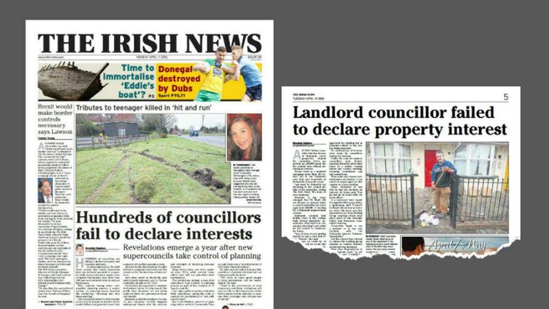 How The Irish News revealed concerns over councillors not disclosing their declarations of interest 