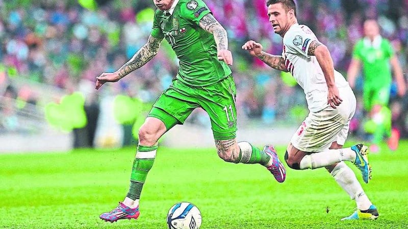 James McClean in action 