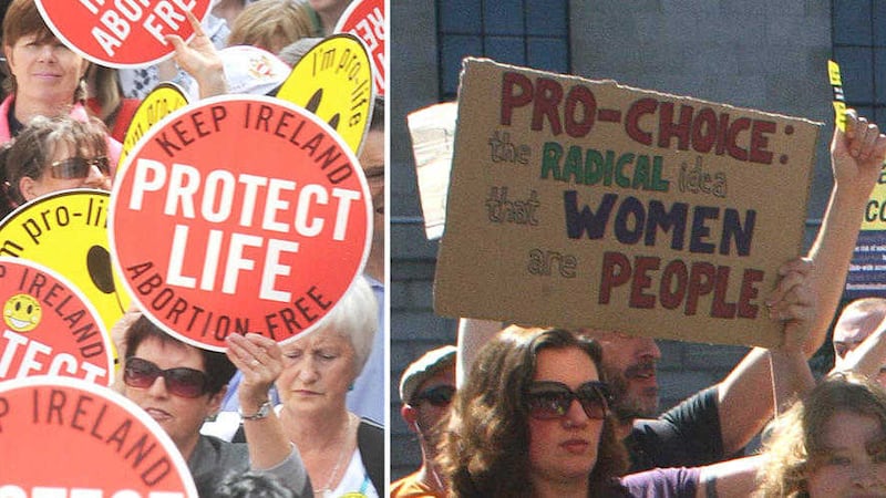 Pro and anti-abortion rallies are planned for Belfast city centre on Saturday 
