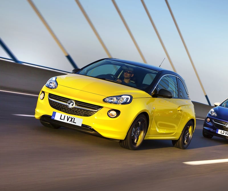 Vauxhall offered the Adam with some brilliant colour names, including James Blonde. (Vauxhall)