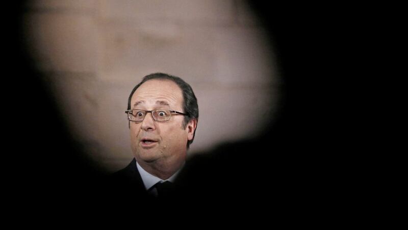 French president Francois Hollande is calling for new security measures around the country&#39;s presidential race. Picture by Gonzalo Fuentes, Pool via Associated Press 