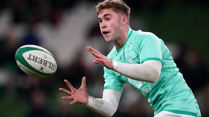 Jack Crowley made his second Test start in Ireland’s win over Italy (Brian Lawless/PA)