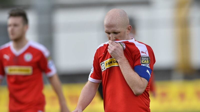 &nbsp;Ryan Catney may miss this afternoon's trip to Ballinamallard United<br />Picture by Pacemaker