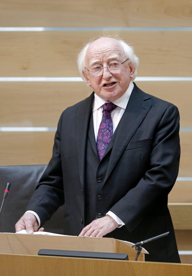 President Michael D Higgins will stand again. Picture by Jane Barlow, Press Association