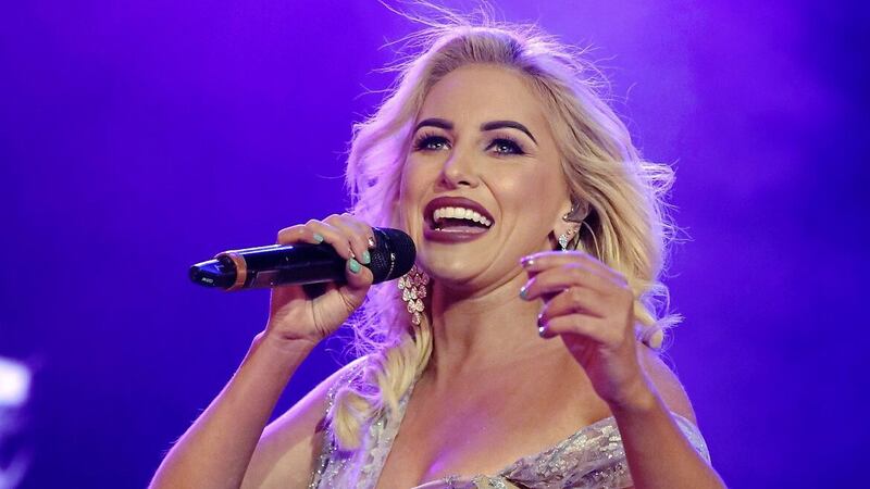 Cliona Hagan on stage during the Farmers&#39; Bash concert at the SSE Arena. Picture by Cliff Donaldson 