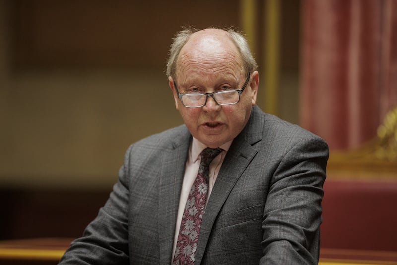 TUV leader Jim Allister challenged Finance Minister Caoimhe Archibald over the budget timeframe