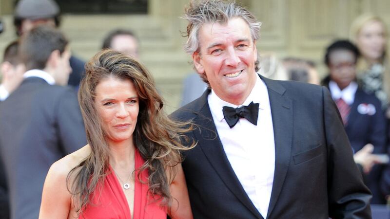 Annabel Croft and her late husband Mel Coleman (Rebecca Naden/PA)