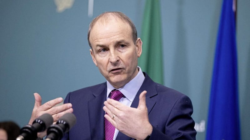 Miche&aacute;l Martin indicated that any extension to the protocol grace period could only be for a matter of months. Picture by Julien Behal Photography/PA Wire 