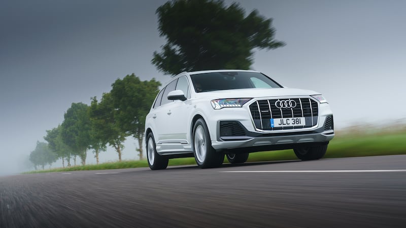 The Q7 plug-in hybrid’s design is much the same as the standard car’s