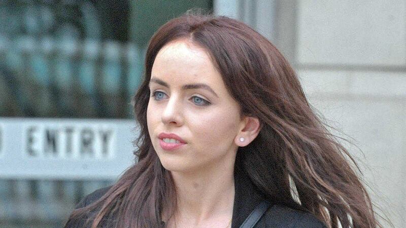 Orla O&#39;Hanlon leaves Belfast Crown Court yesterday after being cleared of all charges. Picture by Alan Lewis, Photopress 