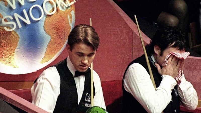 The pain game. No matter how hard he tried, Jimmy White could never get over the line in the final of the World snooker championships, with Stephen Hendry his nemesis on four of the six occasions he lost. Picture by PA 