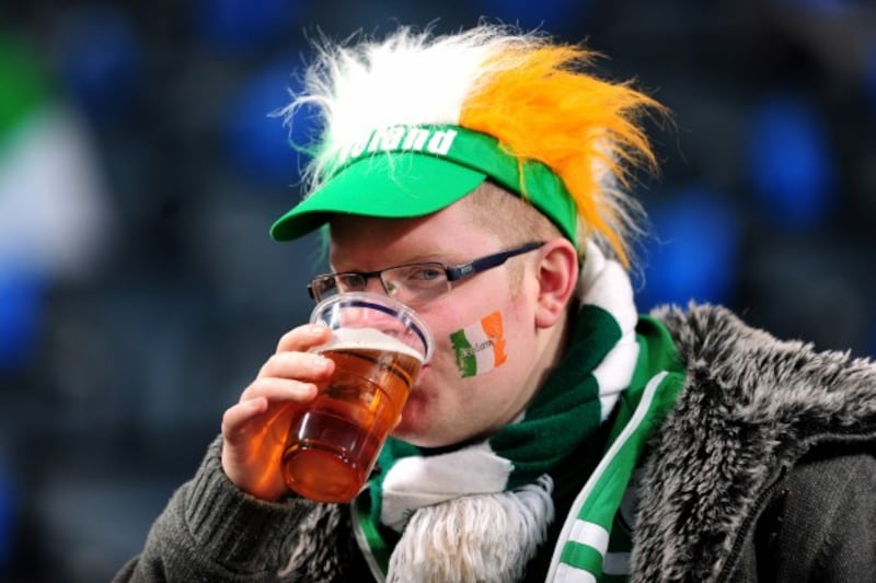 Republic of Ireland fans before the FIFA World Cup 2014 Qualifier match at the Friends Arena, Stockholm, Sweden (Adam Davy/PA)