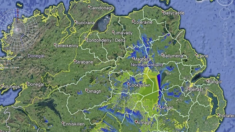 A map showing RT&Eacute;&#39;s limited digital radio coverage across the north. Picture from RT&Eacute; 