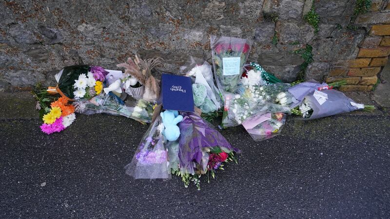 Flowers and messages left at the scene in Sandgate, near Folkestone, after seven-year-old William Brown was killed in a hit-and-run (Gareth Fuller/PA)