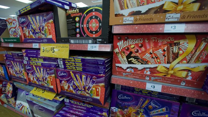 Christmas chocolates have increased in price compared with last year