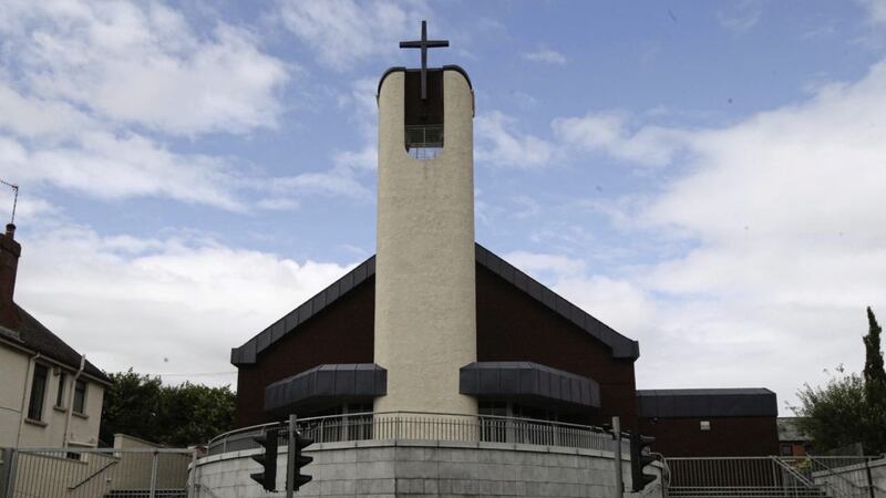 St Agnes&#39; Church on Andersonstown Road in west Belfast. Picture by Hugh Russell 