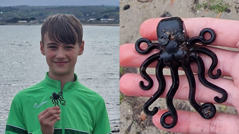 Liutauras, 13, recently found the ‘holy grail’ of Lego pieces, an octopus