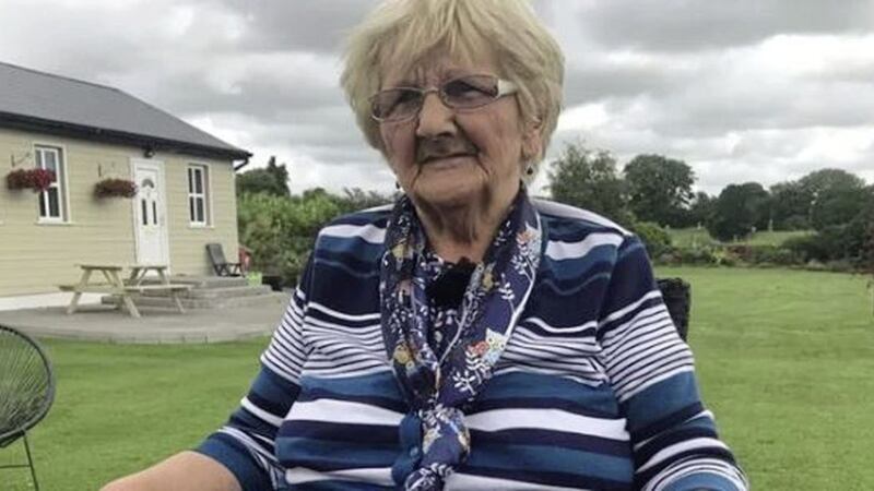 Shane Lowry&#39;s granny Emily Scanlon. Picture by RT&Eacute; 