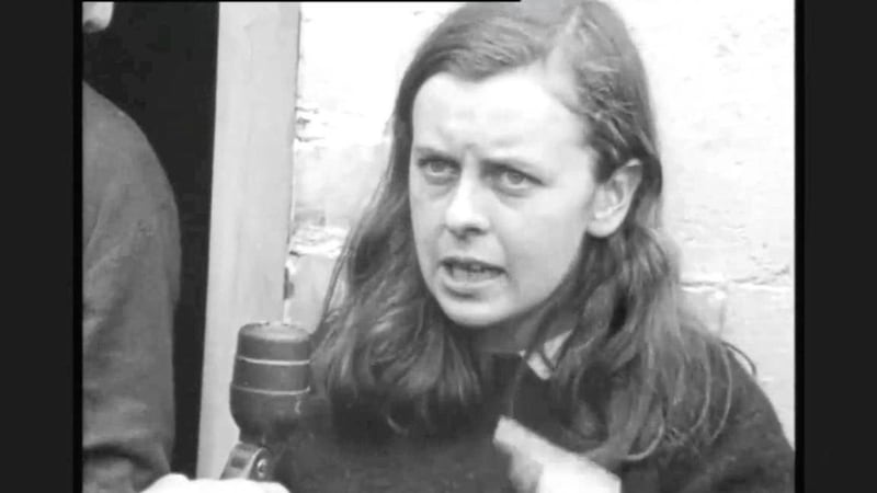 Bernadette McAliskey (nee Devlin) at the time of the civil rights movement 