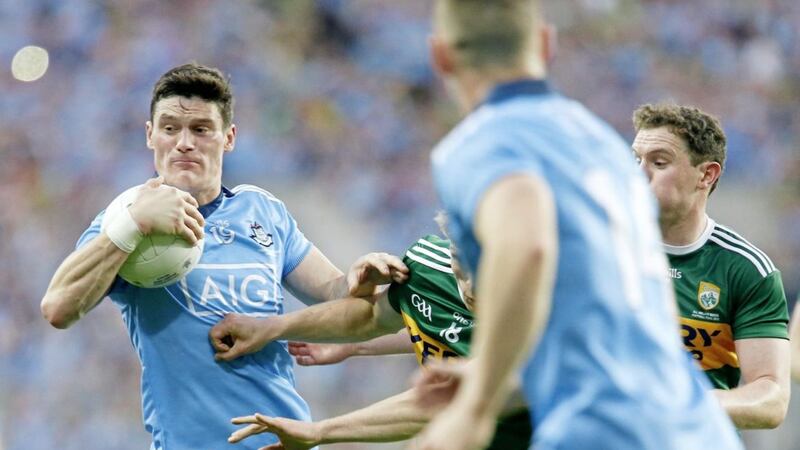 Aaron Kernan first marked Diarmuid Connolly in a challenge game against St Vincent&#39;s in 2007 - a year later they met in an All-Ireland Club semi-final, with the Dublin star coming out on top. Picture by Philip Walsh 