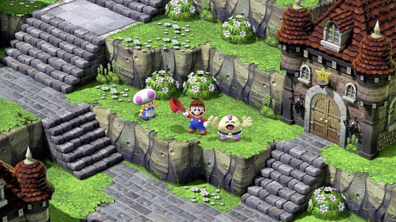 Super Mario RPG combines Mario&#39;s turtle-stomping hop &#39;n&#39; bop gameplay with the turn-based battles of the role-playing genre 