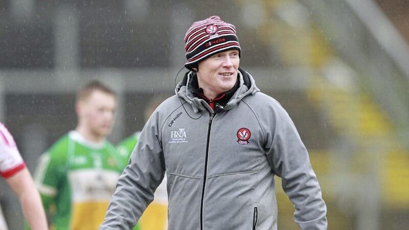 Derry manager Damian McErlain after his side had beaten Offaly Picture by Margaret McLaughlin
