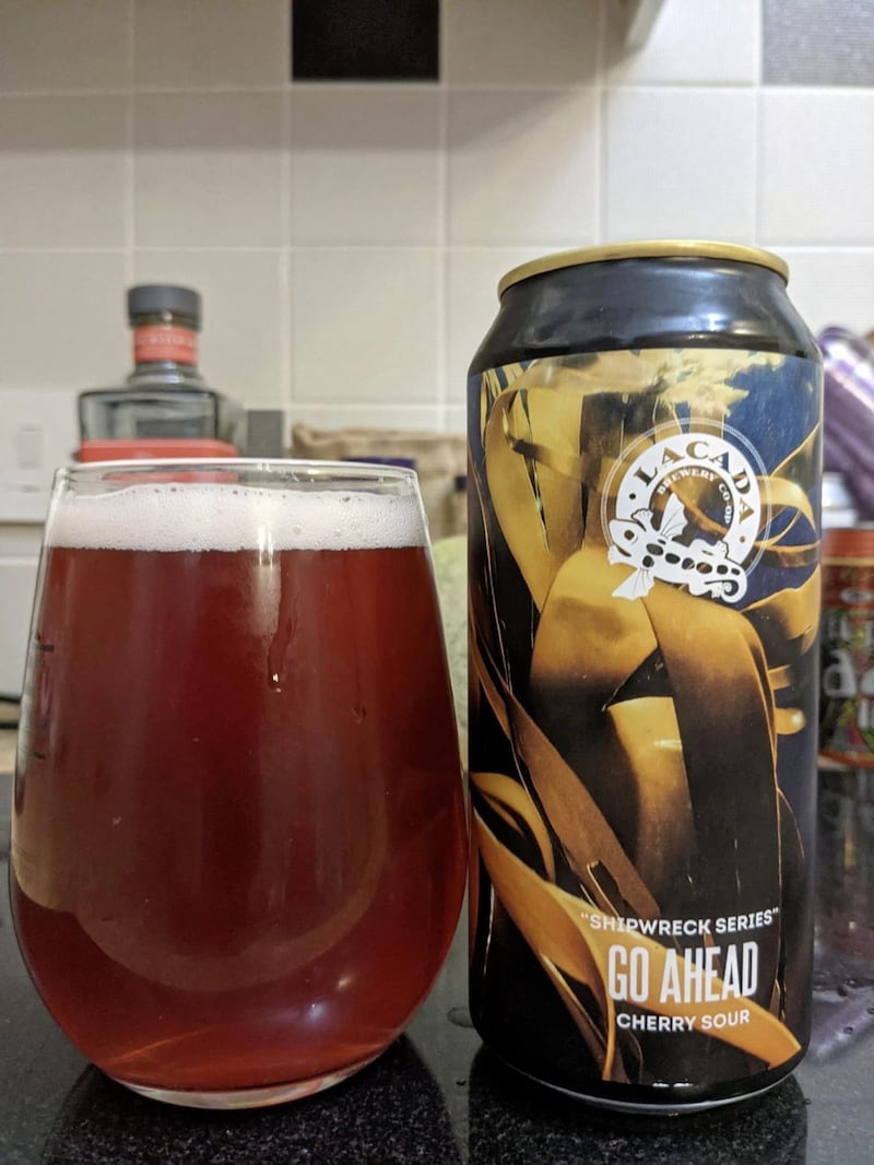 Go Ahead is a 5 per cent cherry sour from Lacada 