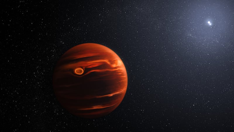 The researchers also made clear detections of water, methane and carbon monoxide on the planet which orbits two stars.