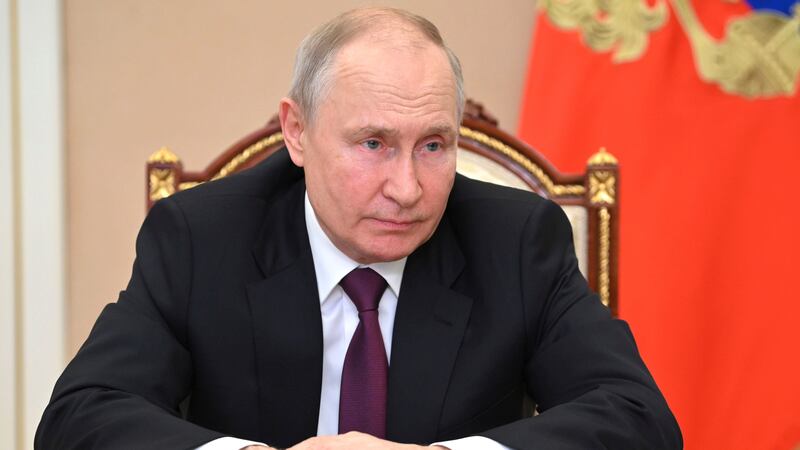 Russian President Vladimir Putin will visit China in October, according to the Kremlin (Alexander Kazakov, Sputnik, Kremlin Pool Photo via AP/PA)