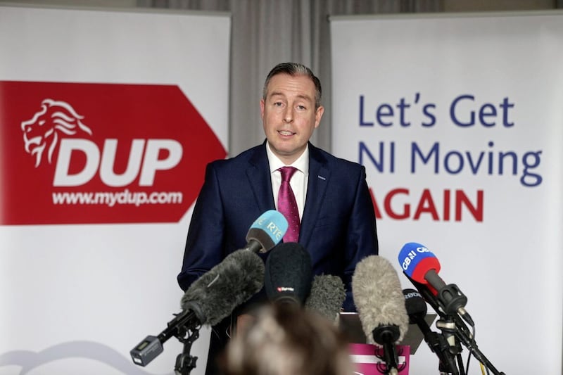 DUP first minister Paul Givan resigned in February 2022, bringing down the Stormont government. Picture by Mal McCann