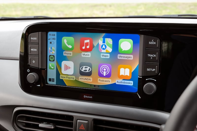 Wireless CarPlay is one of the kit highlights with this i10. (Hyundai)