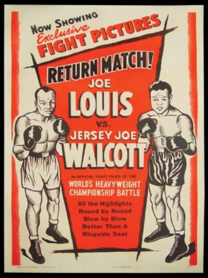 Joe Louis beat 'Jersey' Joe Walcott at New York's Yankee Stadium to make the 25th and final defence of his world heavyweight title a successful one. Louis won in the 11th round and retired eight months later.