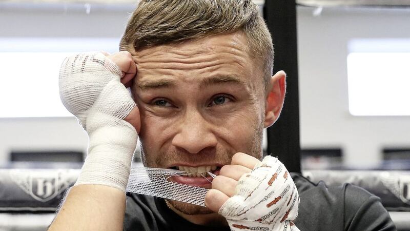 Carl Frampton is believed to have suffered a broken hand just six days out from his comeback bout in Philadelphia 