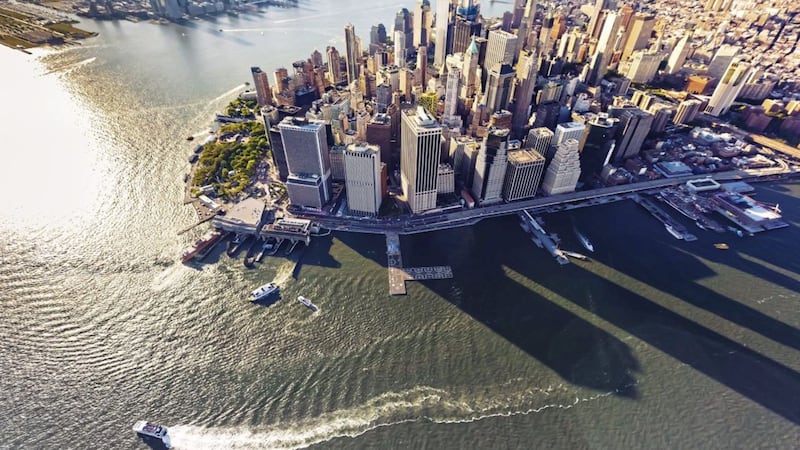 The southern tip of Manhattan and the Hudson River &ndash; it is possible to island hop in New York 