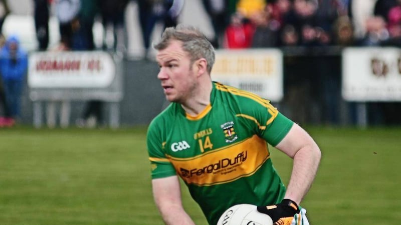 Ronan Clarke playing for his beloved Pearse Og   