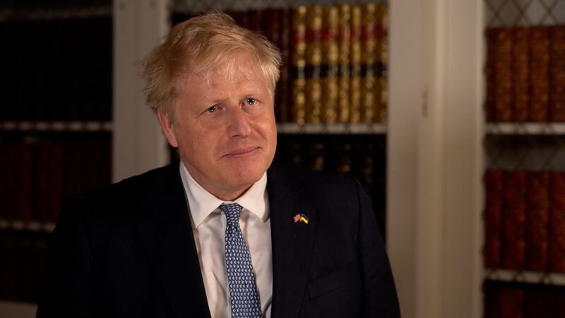 British prime minister Boris Johnson, speaks after surviving an attempt by Tory MPs to oust him as party leader following last night's  confidence vote in his leadership. Picture by PA Wire&nbsp;
