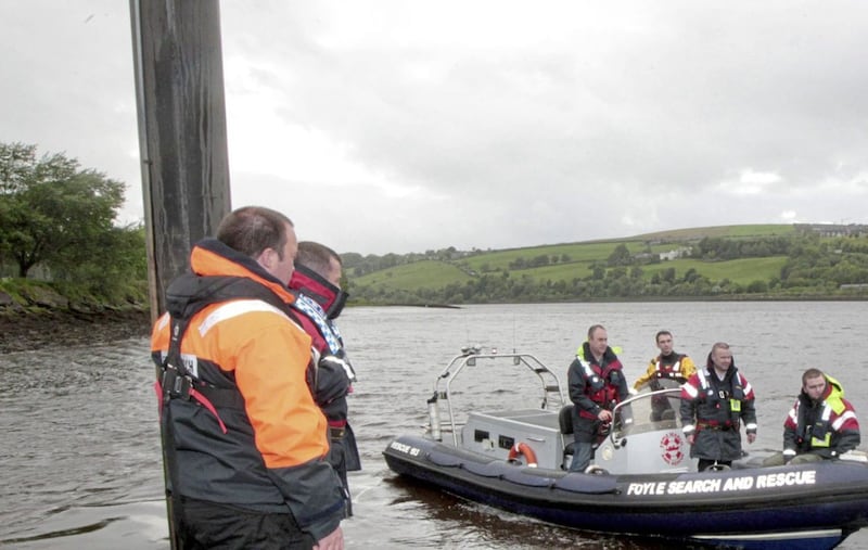 Members of the Foyle Search and Rescue crew 