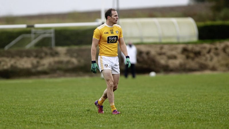 Antrim&#39;s Mick McCann is facing a fitness race ahead of Sunday&#39;s Ulster SFC against Armagh  Picture: Seamus Loughran 