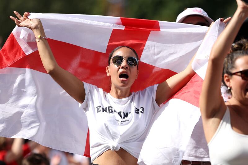 England fans in Victoria Park, London