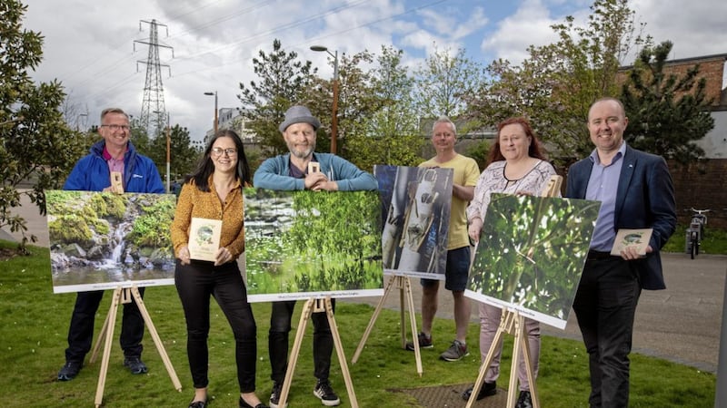 Some of the What&rsquo;s Growing on your Greenway photographers &ndash; Paul Hunter, Michele Bryans from Connswater Community Greenway, Dave Caughey, Colin McAlister, Karen Oliver and Anthony McGuigan from Paul Hogarth Company 